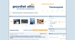 Desktop Screenshot of gesundheit-adhoc.de